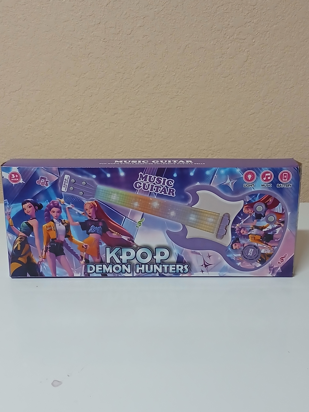 KPOP Demon Hunters Purple Kids Music Guitar Toy - Picture 2 of 3